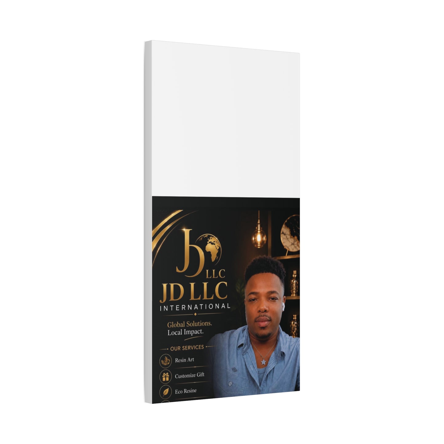 Canvas Print - JD LLC International Branded Portrait (Matte Stretched Canvas)