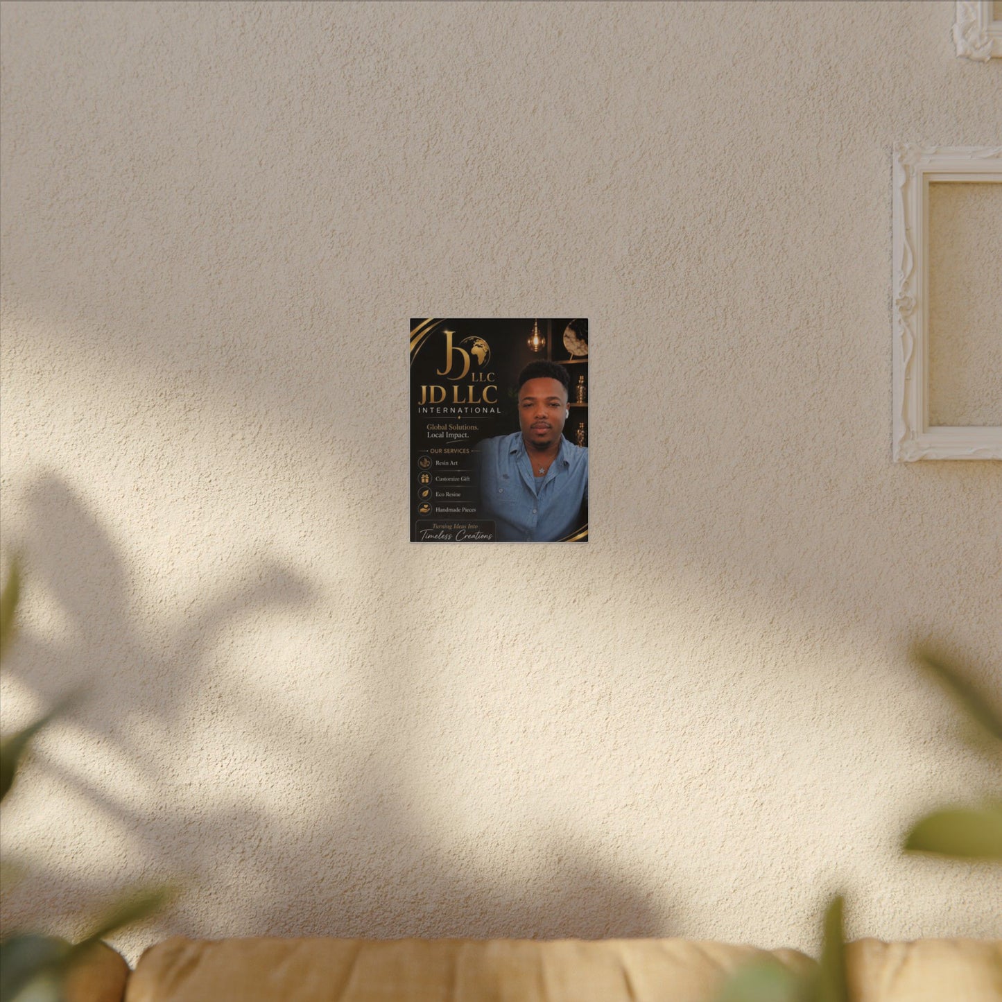 Matte Stretched Canvas - JD LLC International Business Portrait (Customizable)