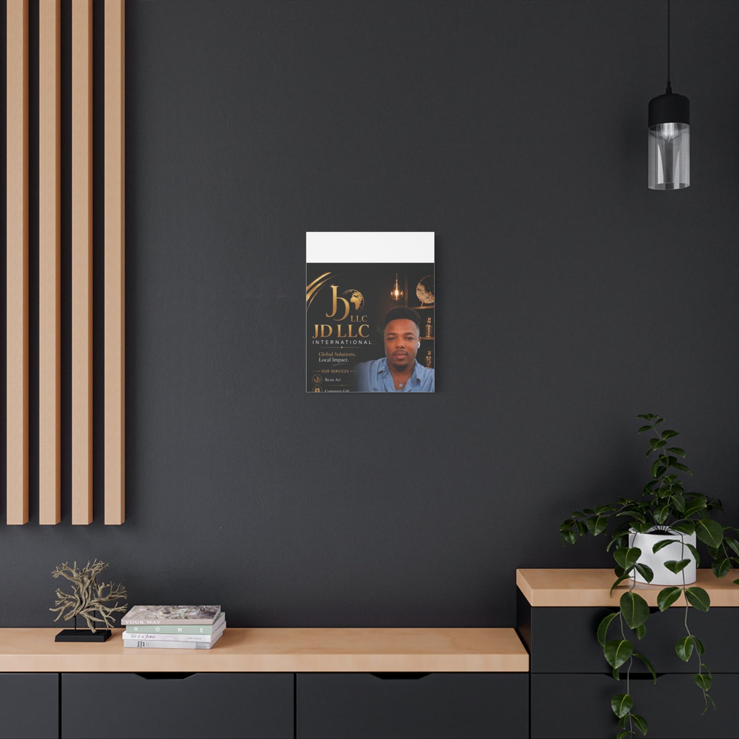 Canvas Print - JD LLC International Branded Portrait (Matte Stretched Canvas)