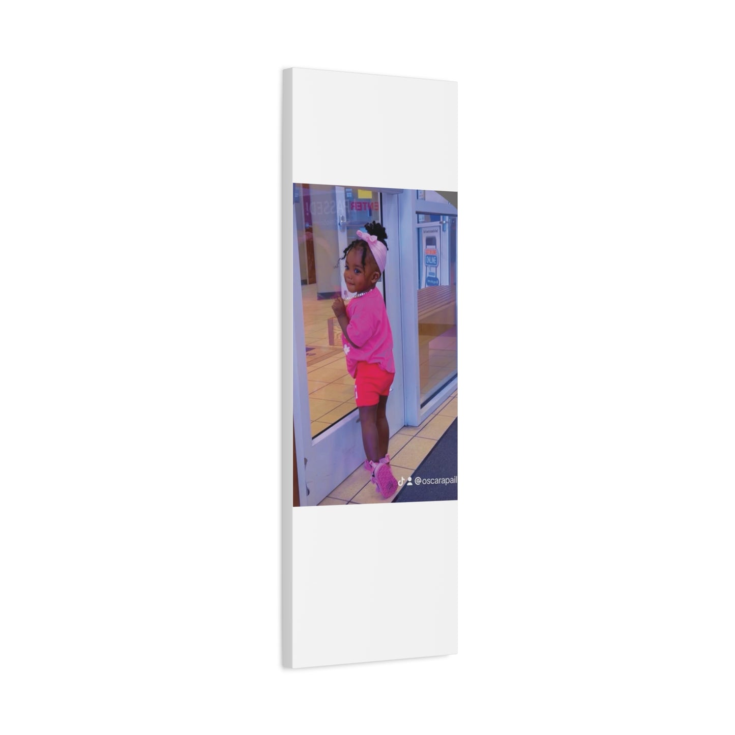 Canvas Wall Art - Candid Child Photo Matte Stretched Print