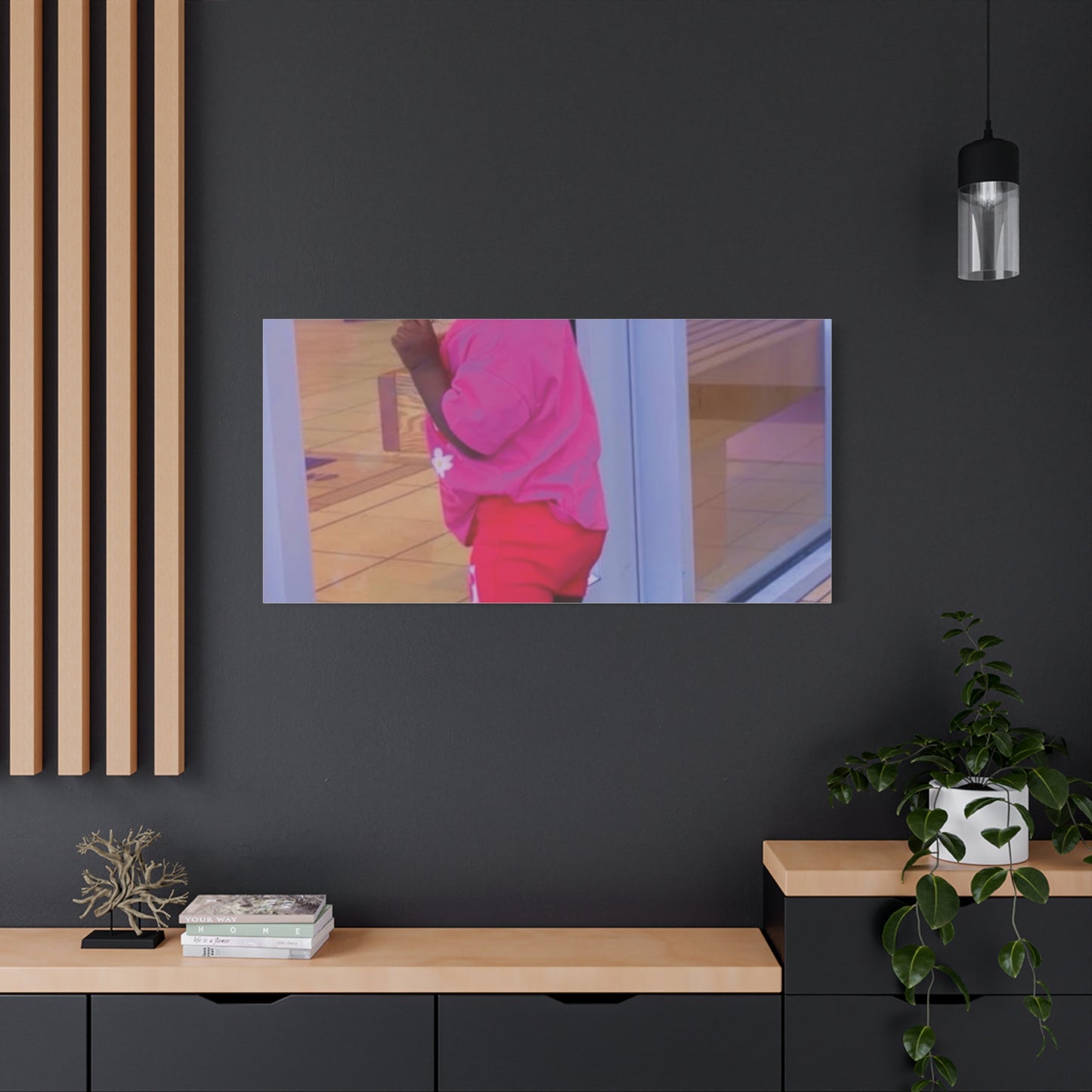 Canvas Wall Art - Candid Child Photo Matte Stretched Print