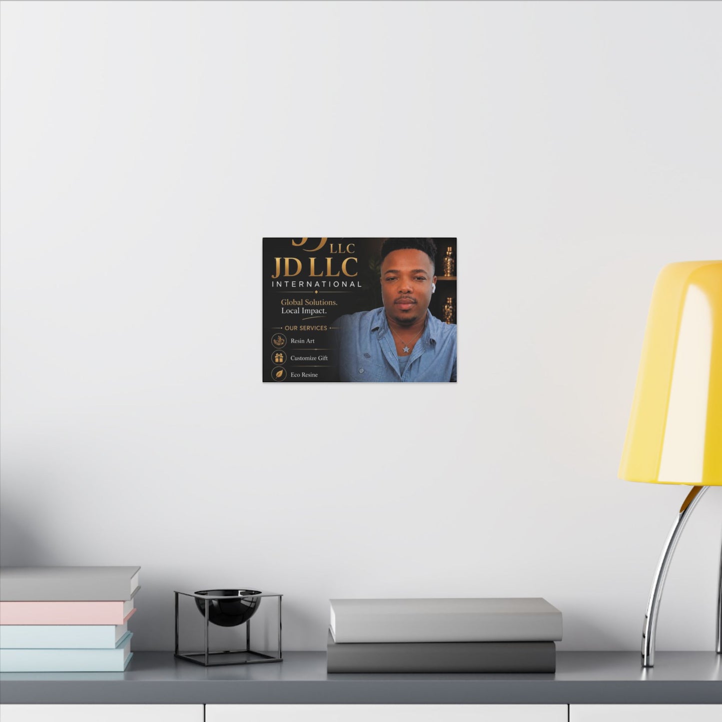 Matte Stretched Canvas - JD LLC International Business Portrait (Customizable)