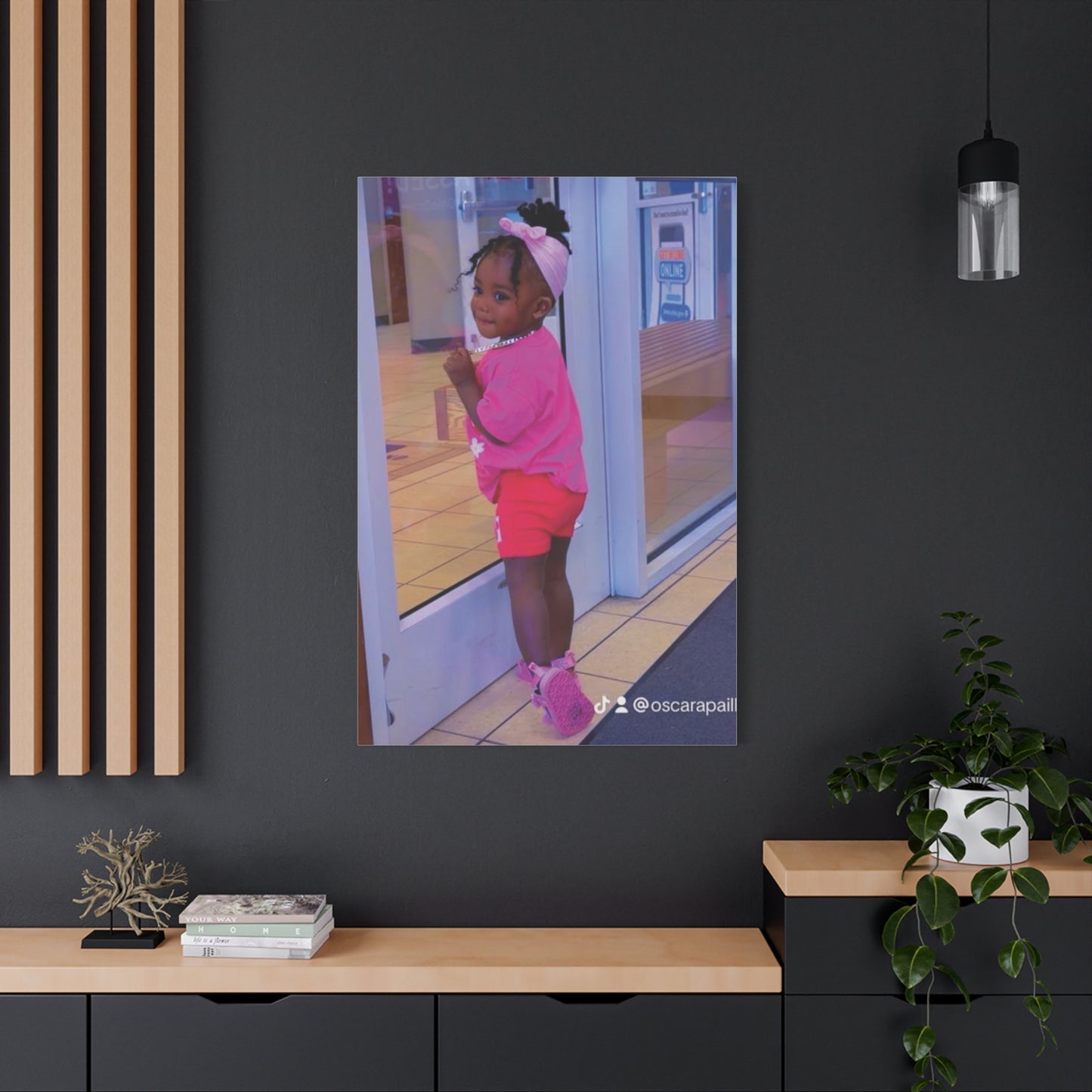 Canvas Wall Art - Candid Child Photo Matte Stretched Print