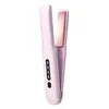3200mAh Electric Cordless Ceramic Flat Iron Hair Straightener 4-Speed Temperature Adjustment USB Charging Portable Hair Curler