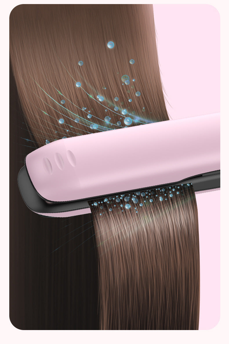 USB rechargeable wireless hair straightener straight curling iron dual-purpose curling iron portable straight plate splint hair straightener