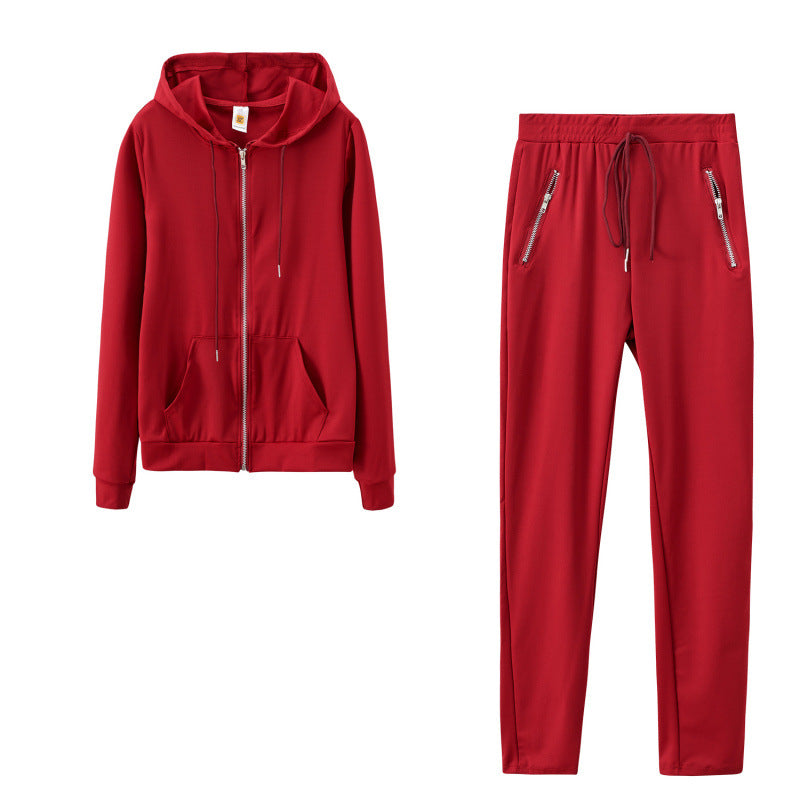 Women’s Fashion Zip-Up Two-Piece Lounge Set