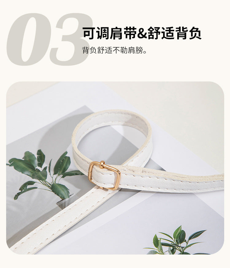 2024 New Embroidered Shoulder Bag Women's Bag Summer Fresh and Cute Flower Crossbody Bag Butterfly Decorative Camera Bag