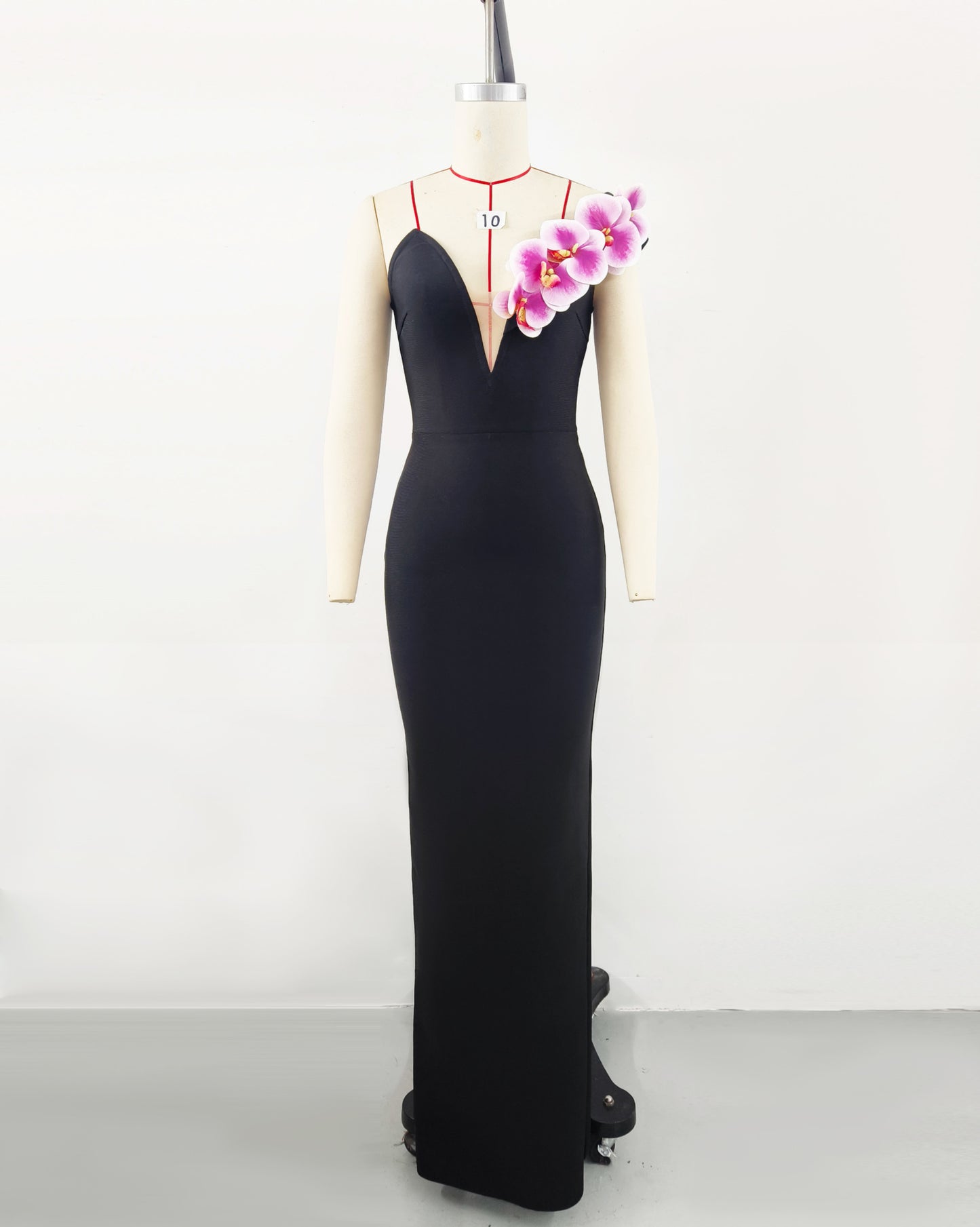 Women's Elegant one-shoulder Floral Evening Gown