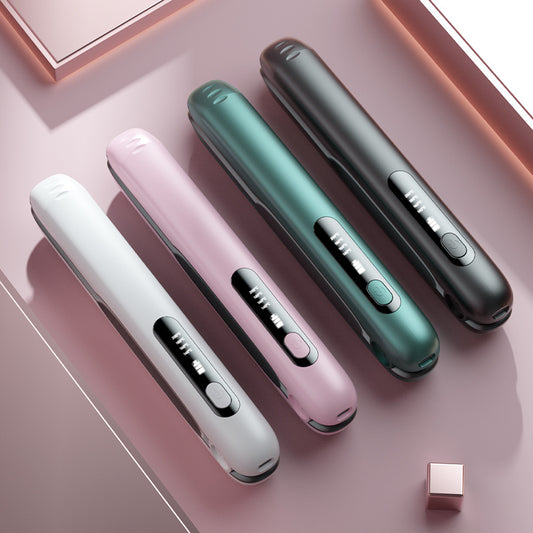 USB rechargeable wireless hair straightener straight curling iron dual-purpose curling iron portable straight plate splint hair straightener