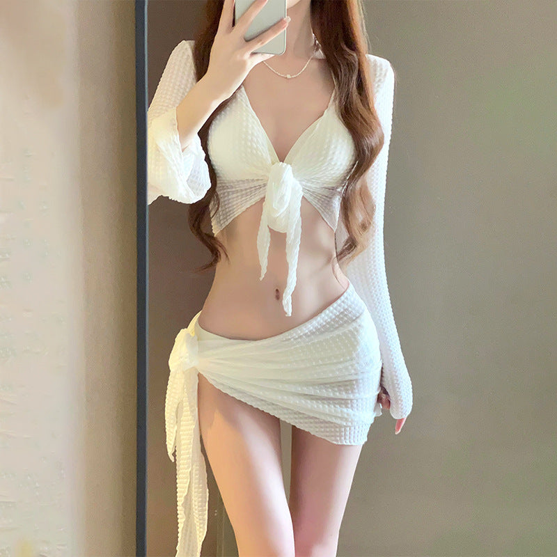 Women’s 4-Piece Bikini Swimsuit Set with Cover-Up
