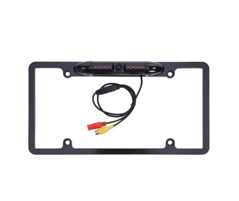 Cross-Border Amazon Us License Plate Frame Reversing Rear View Camera License Plate Frame Infrared Light Night Vision Car Camera