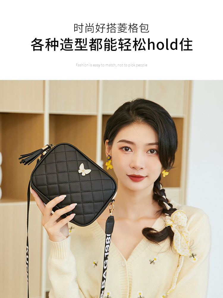 bag 2022ladies bag fashion bag wholesale leisurely simple diamond embroidered camera bag a generation of hair