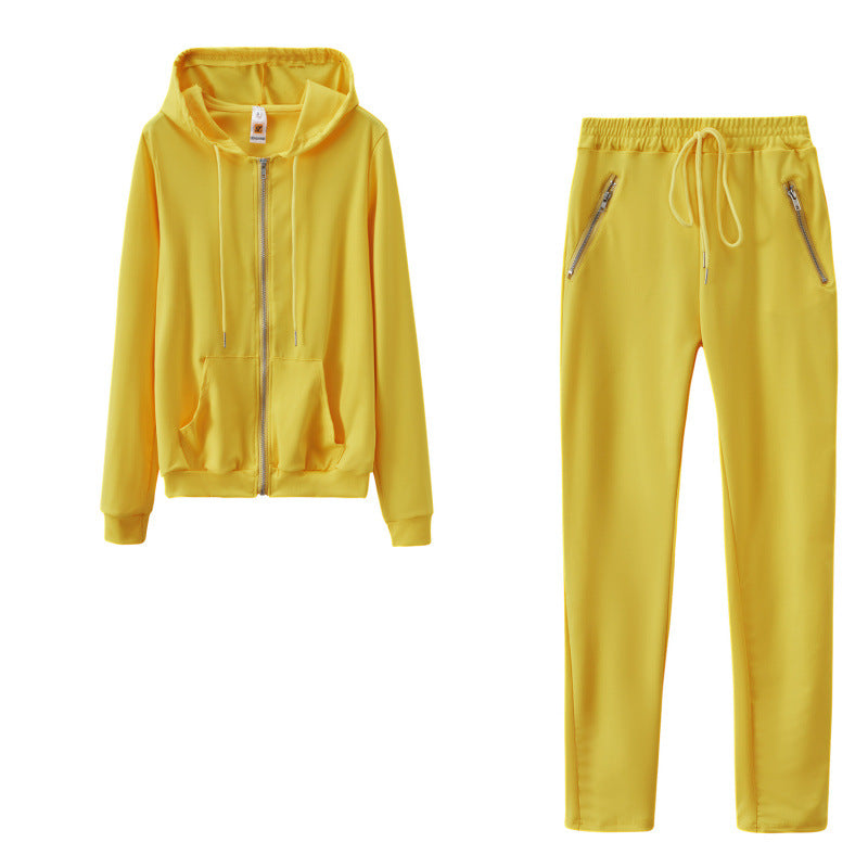 Women’s Fashion Zip-Up Two-Piece Lounge Set