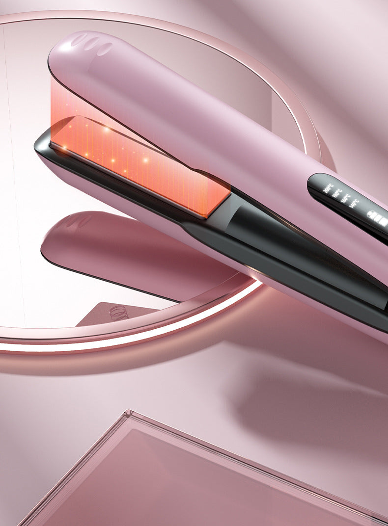 USB rechargeable wireless hair straightener straight curling iron dual-purpose curling iron portable straight plate splint hair straightener