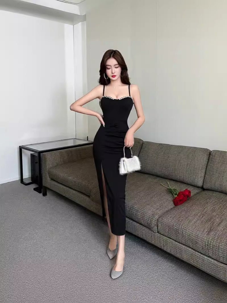 Women’s Elegant Sleeveless High Slit Maxi Dress