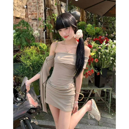 Women’s Elegant Black Off-Shoulder Bodycon Dress