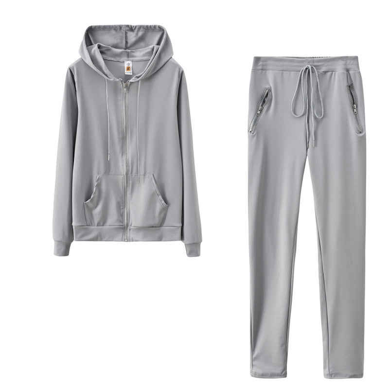 Women’s Fashion Zip-Up Two-Piece Lounge Set
