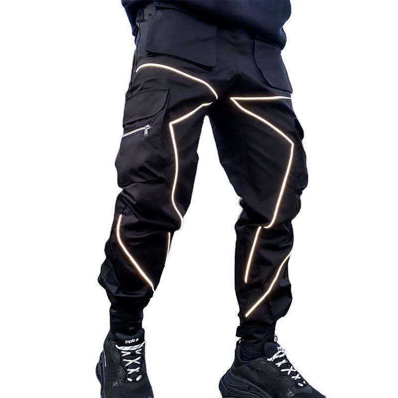 European and American Cross-border Personality Trendy Brand Loose Multi-pocket Casual Work Pants Men's Summer Cotton Men's Trousers for Foreign Trade