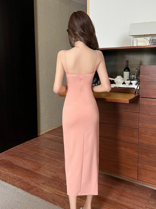 Women’s Elegant Sleeveless High Slit Maxi Dress