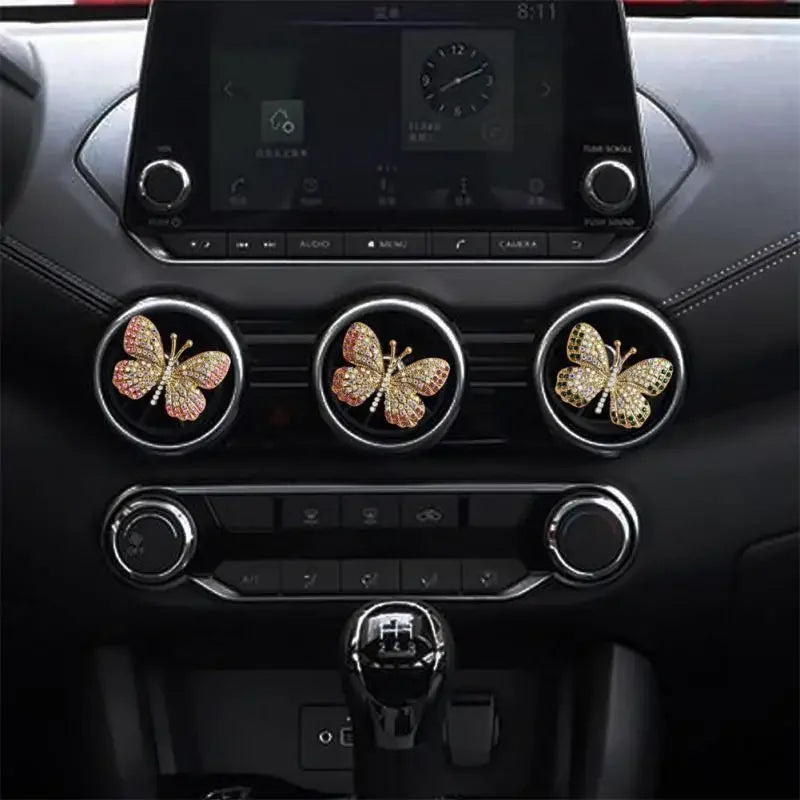 Universal Water Butterfly Auto Air Freshener Durable Exquisite Butterfly Air Conditioning Car Air Outlet Perfume Clip