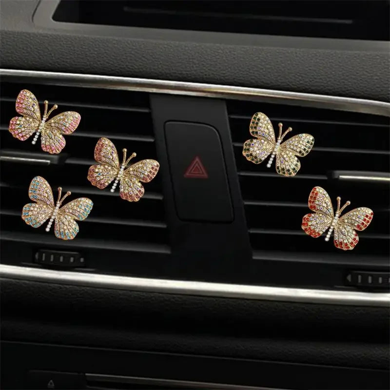 Universal Water Butterfly Auto Air Freshener Durable Exquisite Butterfly Air Conditioning Car Air Outlet Perfume Clip