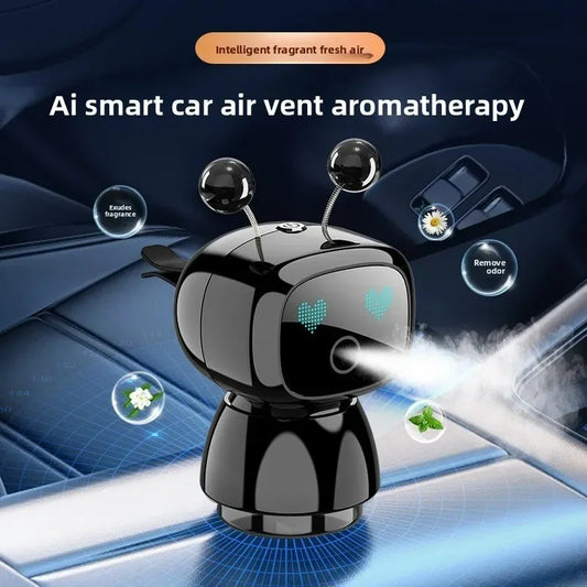 Smart Robotic Car Air Freshener – Rechargeable Auto Spray Aromatherapy Diffuser