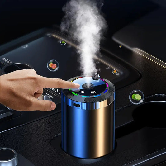 Smart Rechargeable Car Air Freshener – USB Aroma Diffuser with 5 Spray Modes