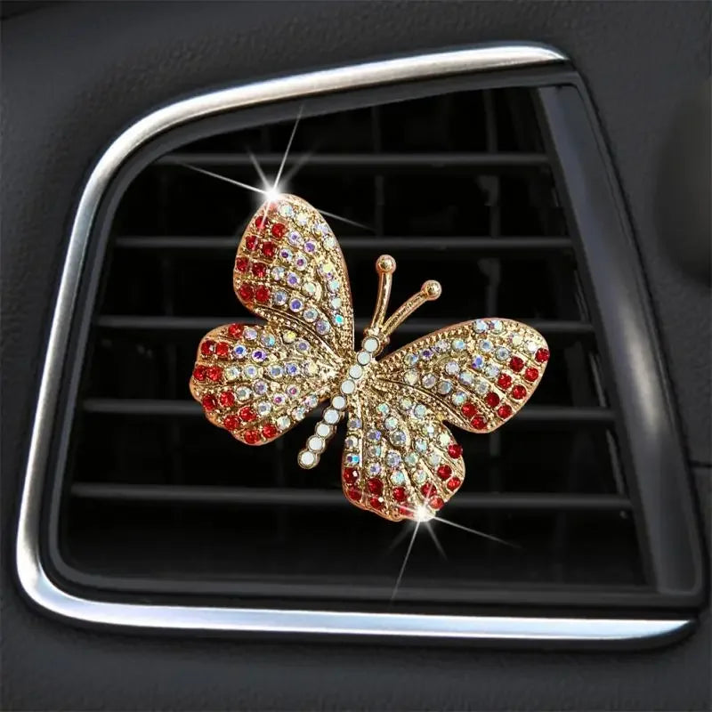 Universal Water Butterfly Auto Air Freshener Durable Exquisite Butterfly Air Conditioning Car Air Outlet Perfume Clip