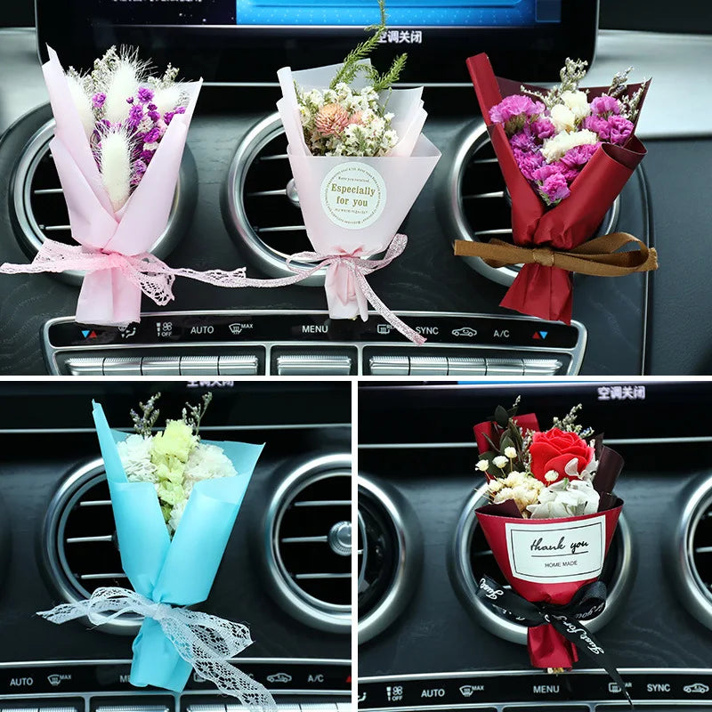 Universal Car Air Outlet Air Freshener Auto Dried Flower Fragrance Perfume Diffuser Automobiles Interior Decoration Accessories