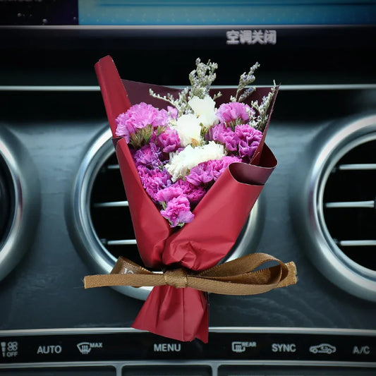 Universal Car Vent Flower Air Freshener – Dried Flower Perfume Diffuser for Auto Interior Decoration