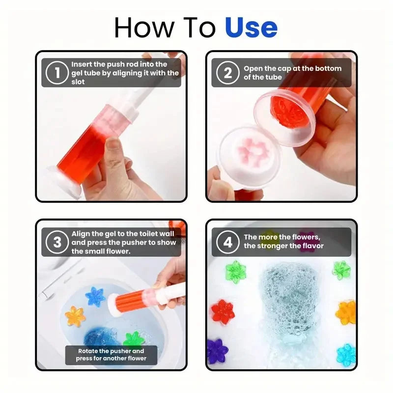 Air Fusion Toilet Cleaning Gel Stamp Fresh Gel Toilet Bowl Cleaning Stamps Deodorizing Clean Peach Scent Each 1.6oz 2 Pack
