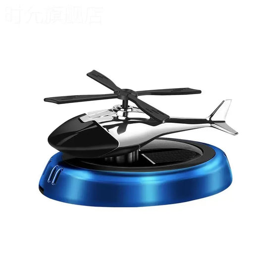 Solar Rotating Helicopter Car Air Freshener – Premium Aromatherapy Diffuser