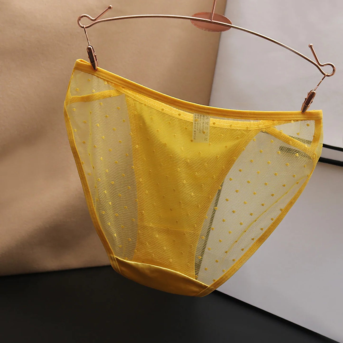 Lace Mesh Women'S Panties Big Size S-Xl Soft Cozy Underwear Female Silk Satin Briefs Breathable Underpants Sexy Lingerie